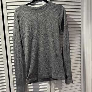 lululemon athletica Grey Long Sleeve restless top